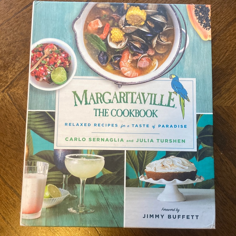Margaritaville Cookbook - Blue and Green Cover